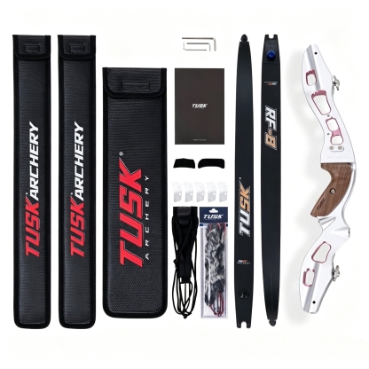 TUSK Honghu ILF Recurve Bow 62" Multi-Color 20–55 lbs
