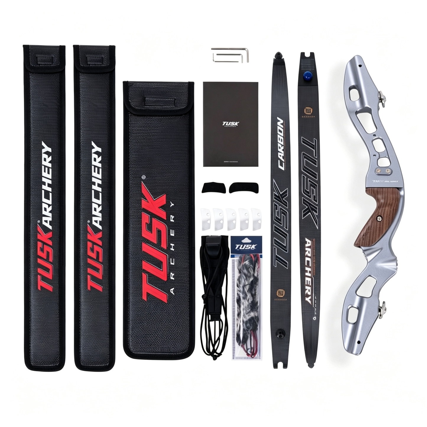 TUSK Honghu ILF Recurve Bow 62" Multi-Color 20–55 lbs
