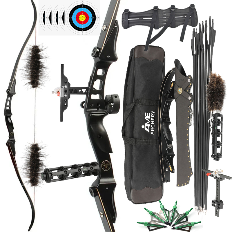 ILF Recurve Bowhunting American Archery with Quiver & Stabilzer & Arrows