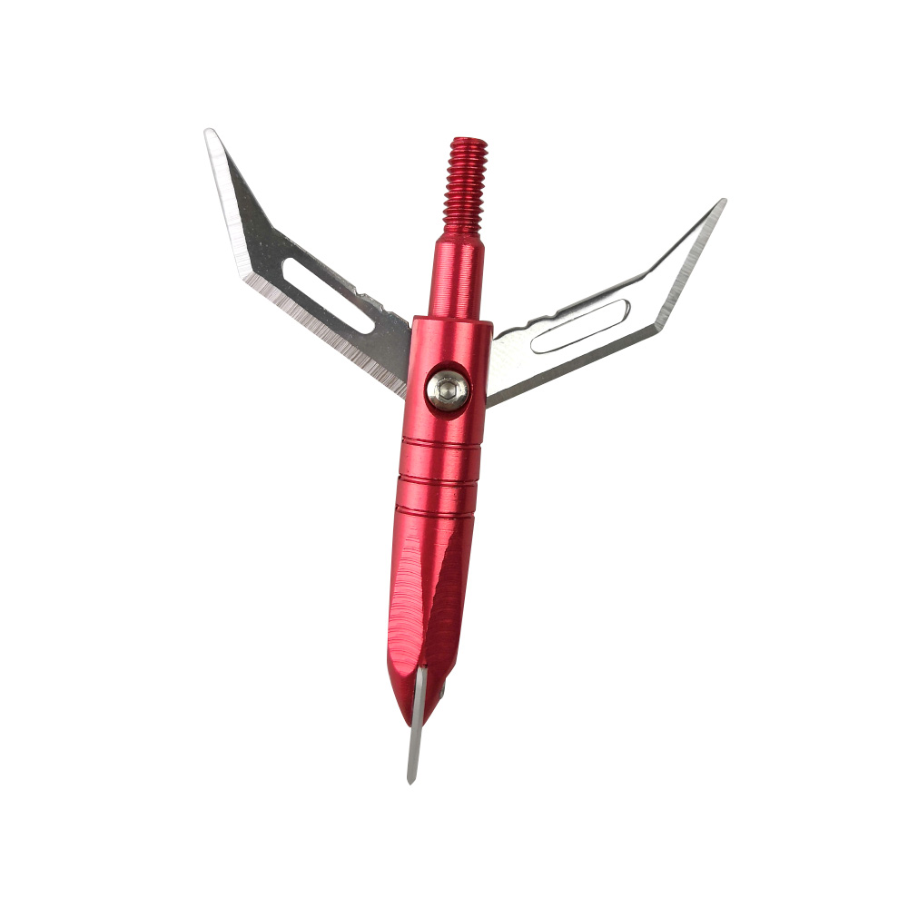 12pcs Mechanical Expandable Arrowheads (2.2" Cut) with Storage Case