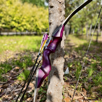 Blackhunter Recurve Bow Set with Fiberglass Limbs & Bamboo Core (60 lbs)