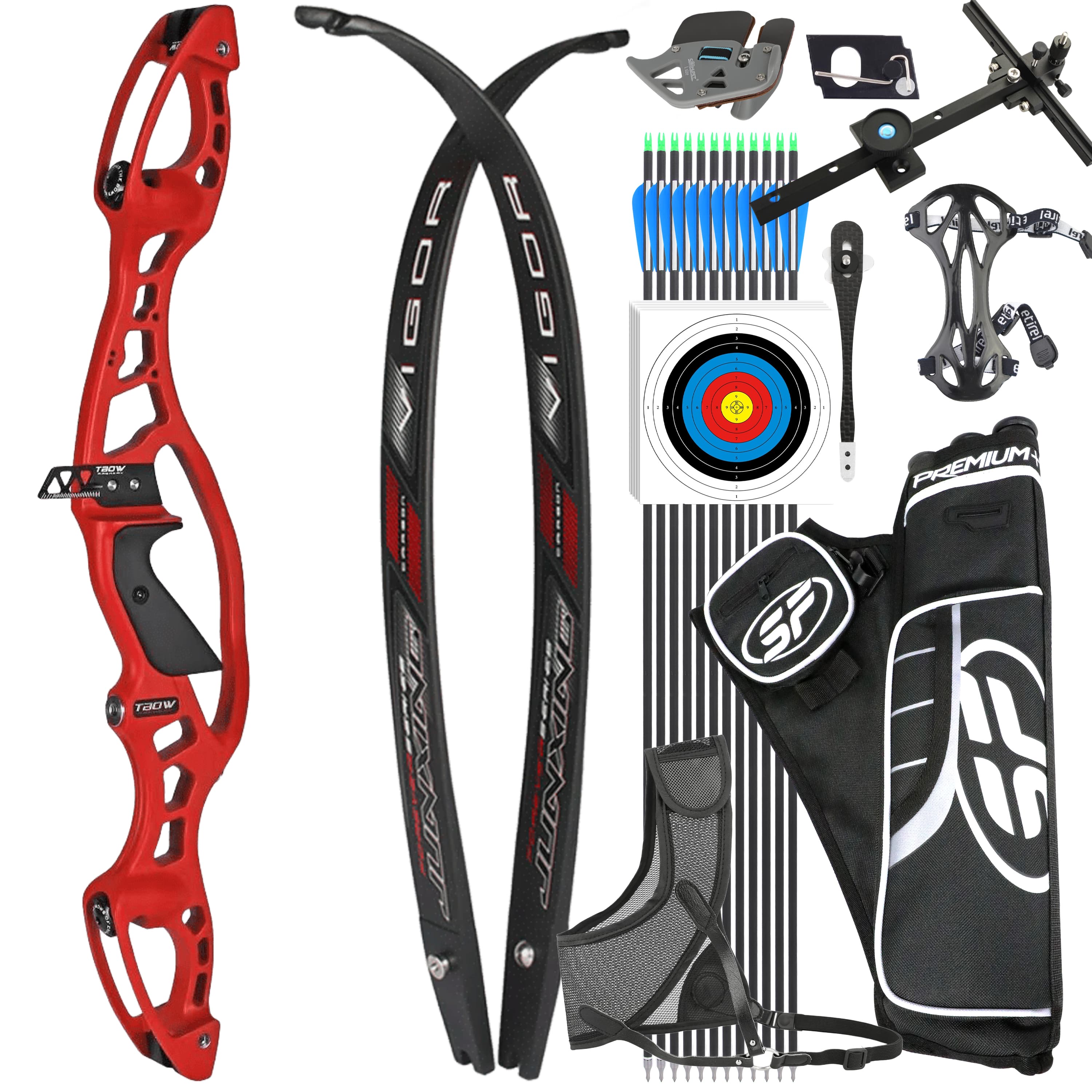 JUNXING 20-40bs Recurve Bow Kit Takedown Hunting 