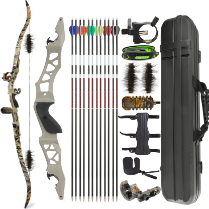 JUNXING F166 Archery Hunting Recurve Bow&Arrows Kit