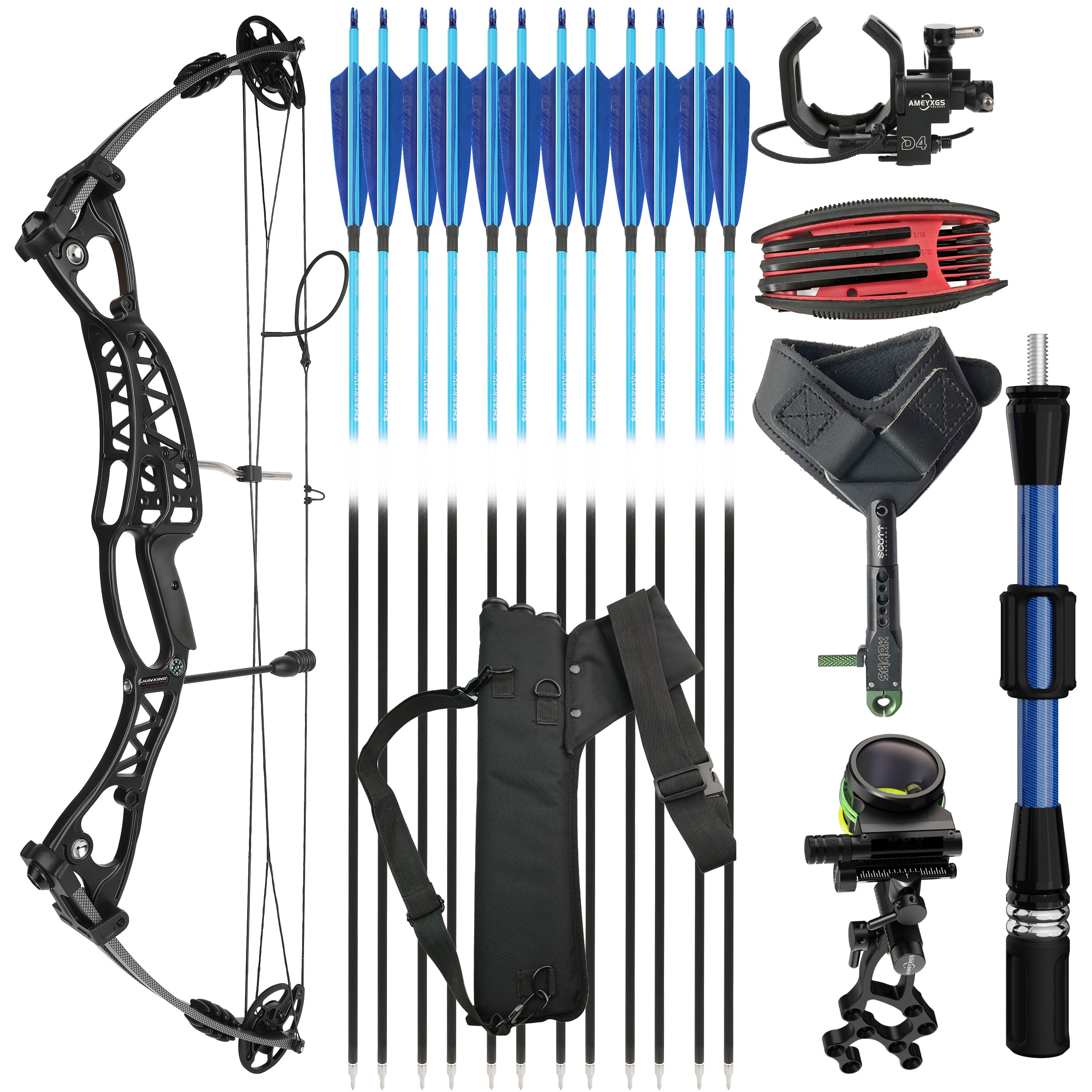 JUNXING M106 Compound Bow 40-60lb Right & Left Handed Archery