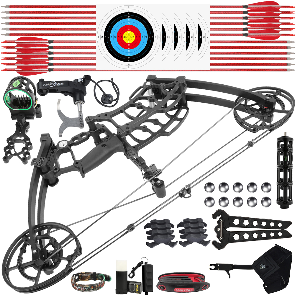 JUNXING M109K Hunting Dual System Compound Bow 40–65 lbs Archery Kit