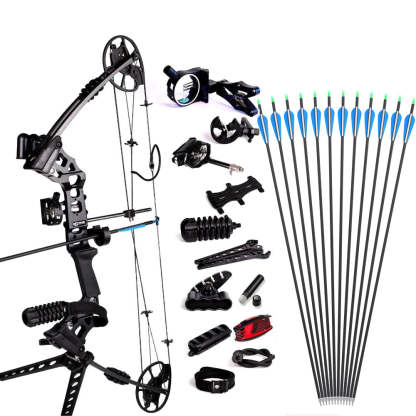 🎯JUNXING M120 Compound Bow and Arrow Kit for Practice Hunting-AMEYXGS Archery