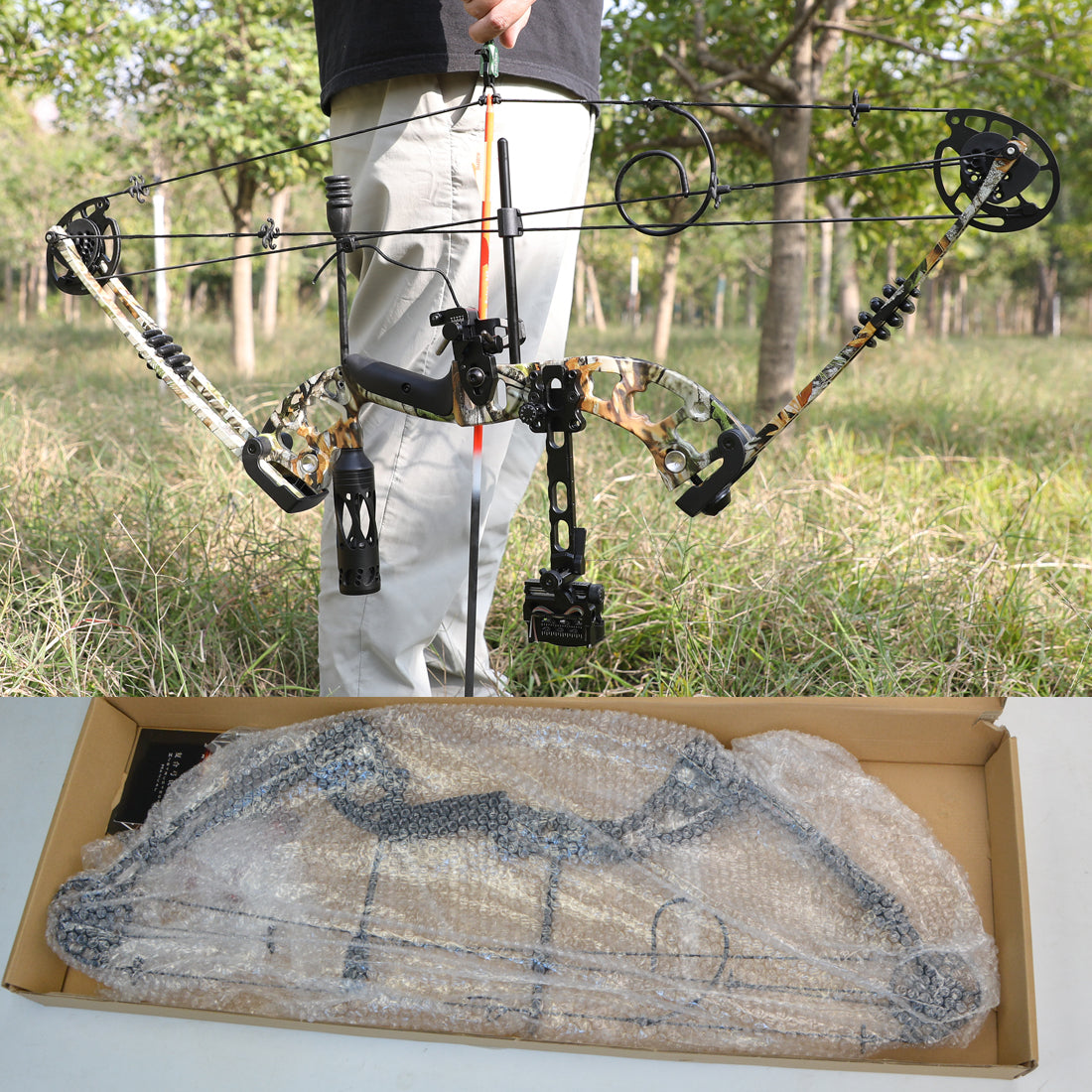 New Hunting Compound Bow And Arrow, Archery Set For Shooting, View