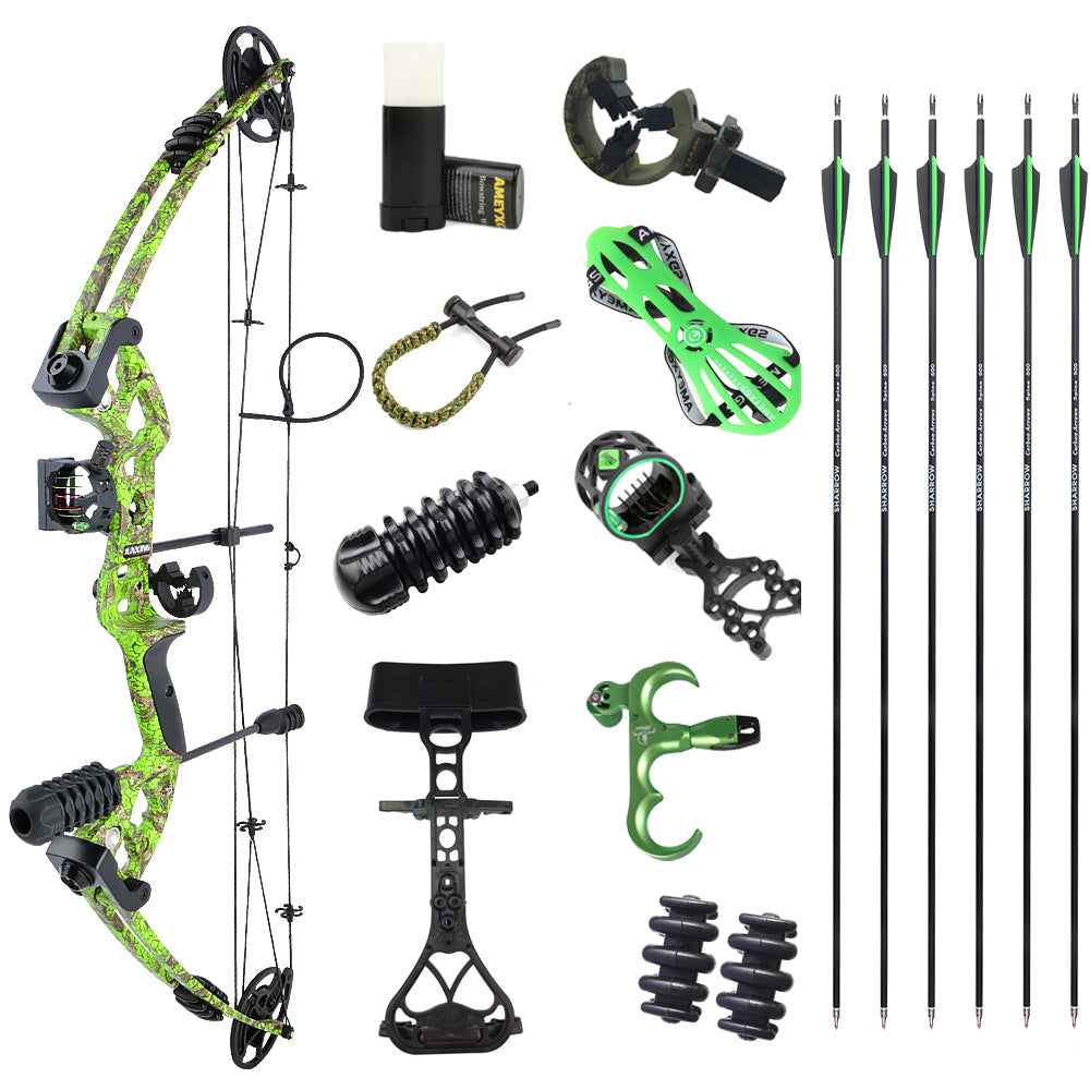 🎯JUNXING M131 Archery Compound Bow Kit Arrows 30-55 Lbs Hunting-AMEYXGS Archery