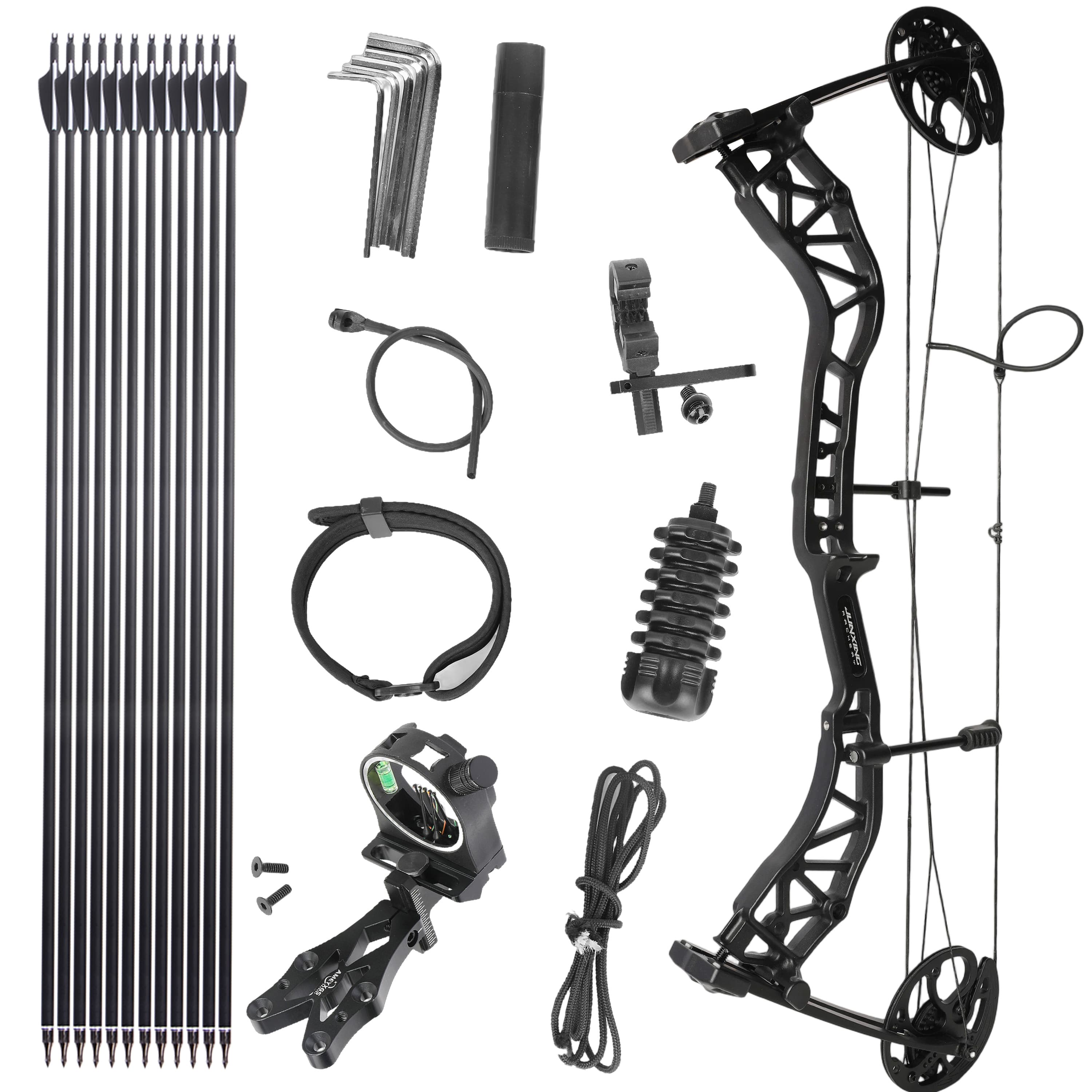 JUNXING M134 Compound Bow Archery 0-70lbs 80% let off