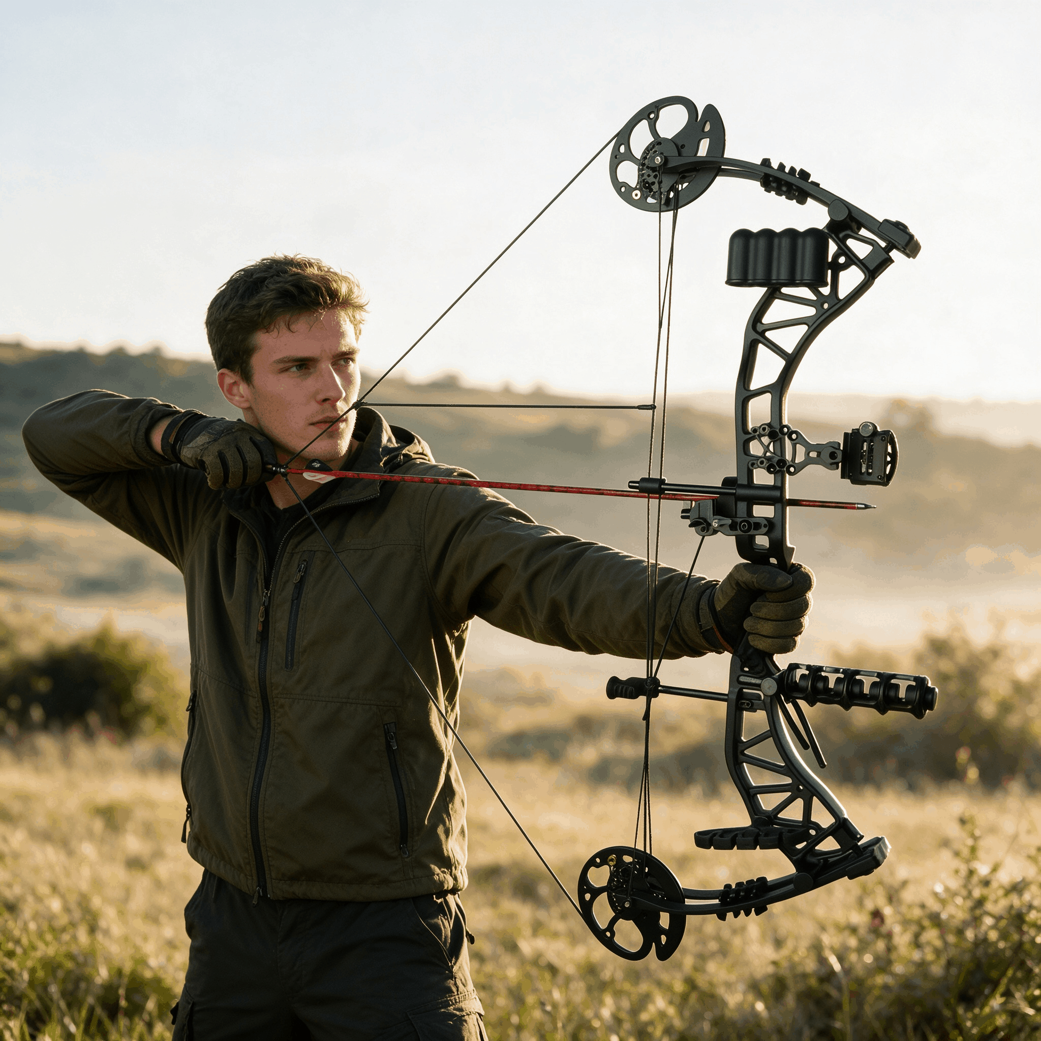 JUNXING M134 Compound Bow Archery 0-70lbs 80% let off