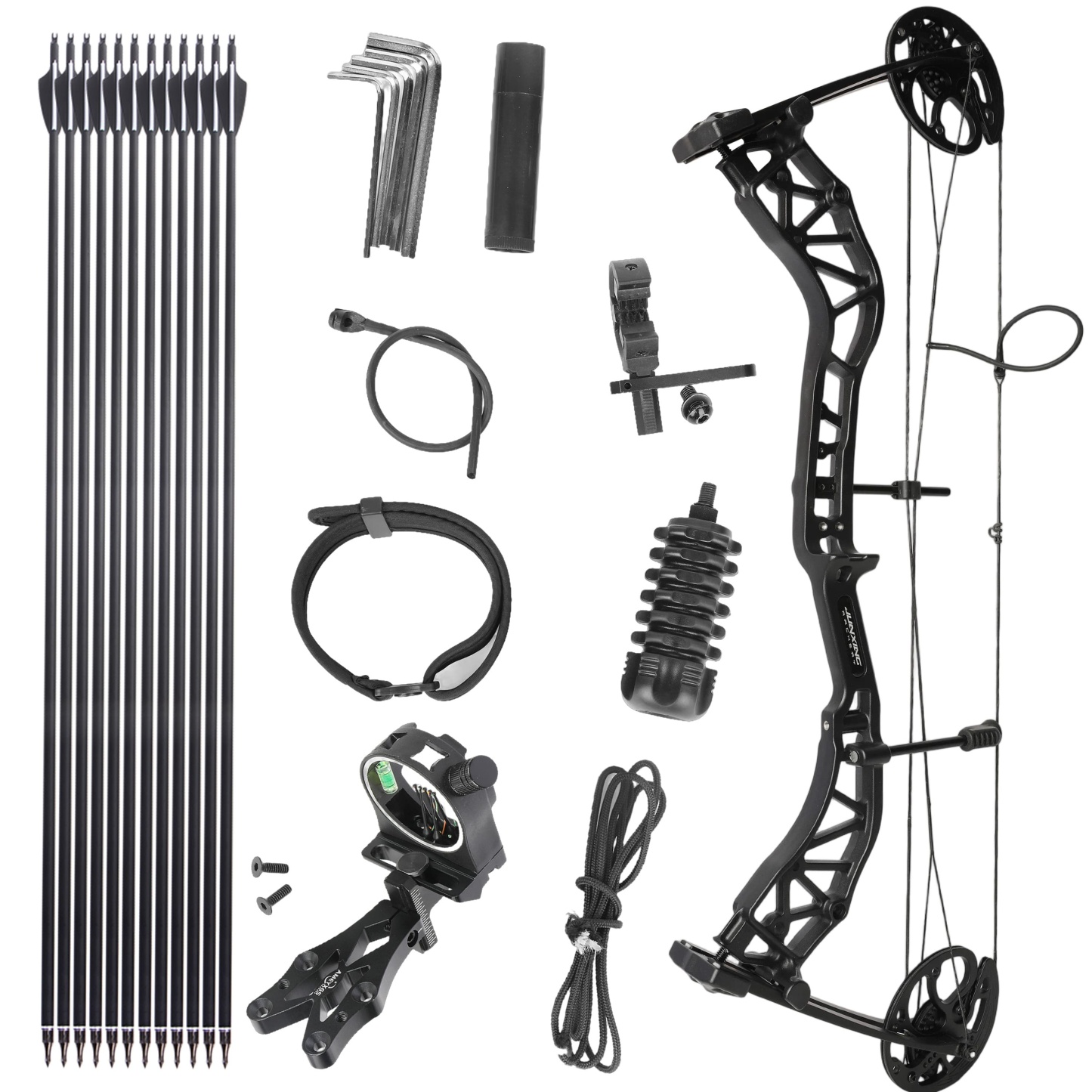 JUNXING M134 Compound Bow Archery 0-70lbs 80% let off