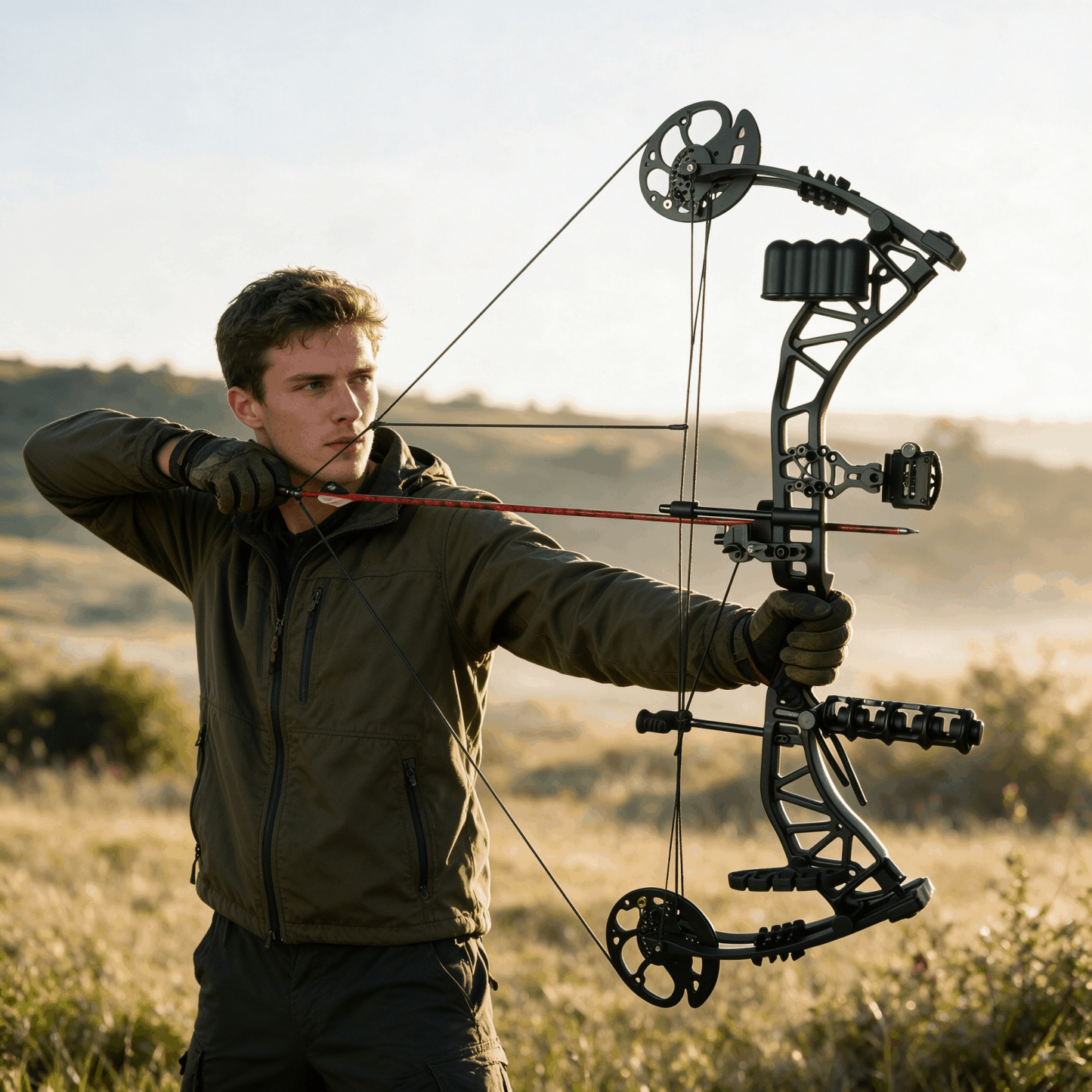 JUNXING M134 Compound Bow Archery 0-70lbs 80% let off