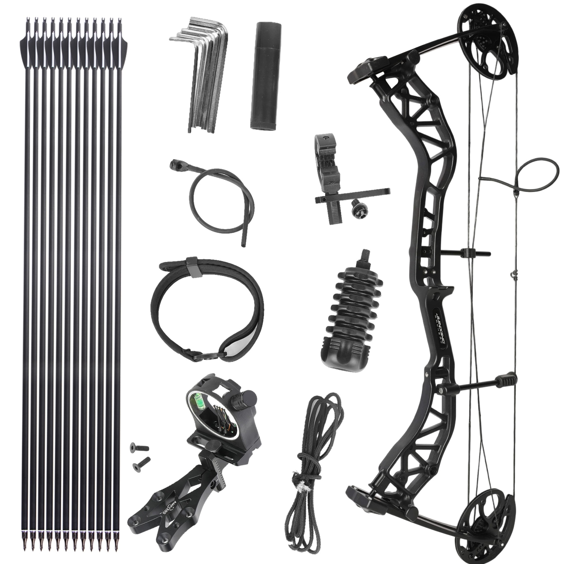 JUNXING M134 Compound Bow Archery 0-70lbs 80% let off