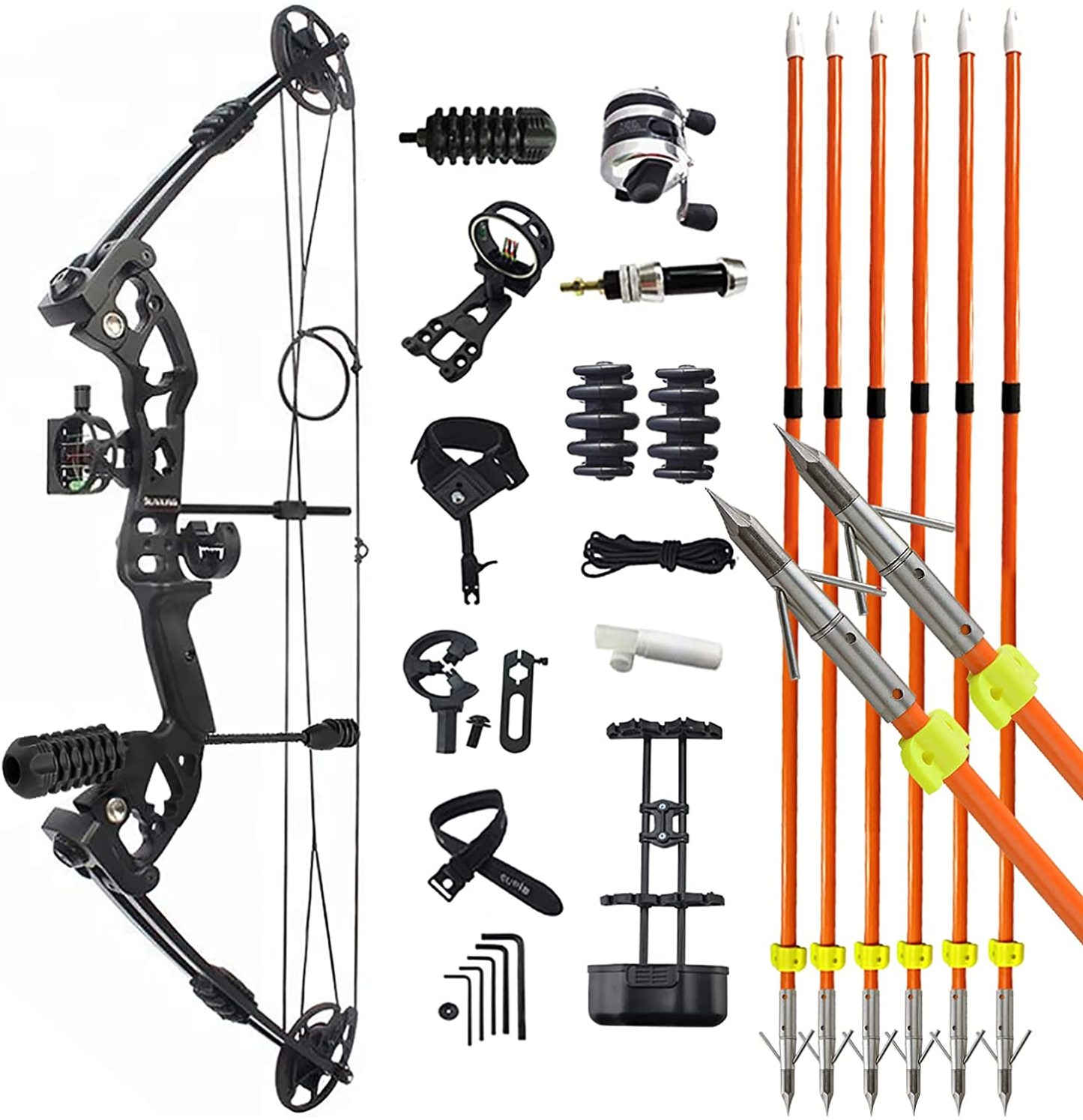 🎯JUNXING M131 Compound Bow Archery Shooting Fishing