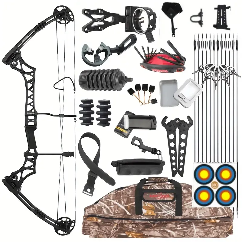 Junxing M108 Compound Bow Kit | 40-70 lbs Adjustable