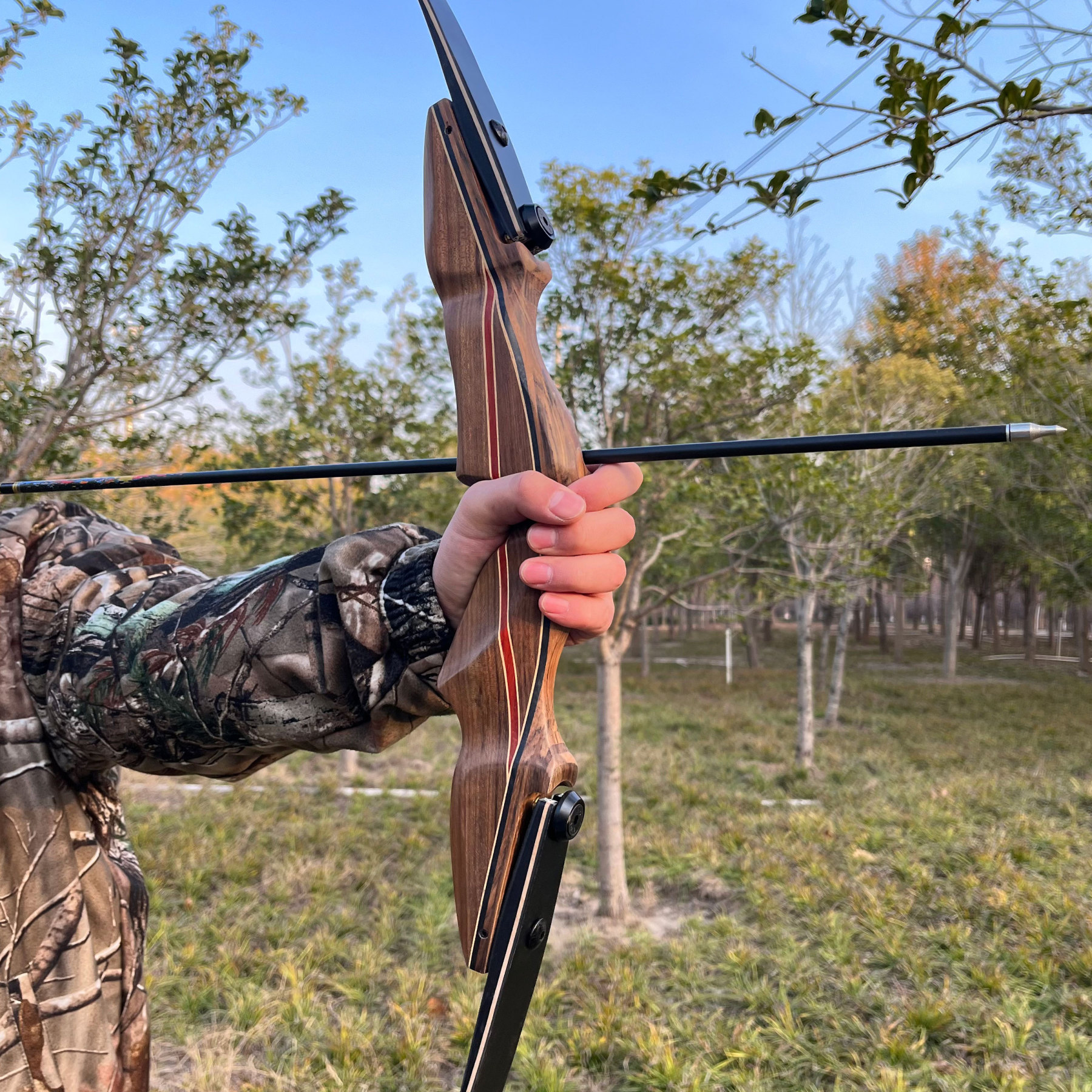 KAIMEI 710 Archery Takedown Recurve Bow Traditional Target 30-60lbs