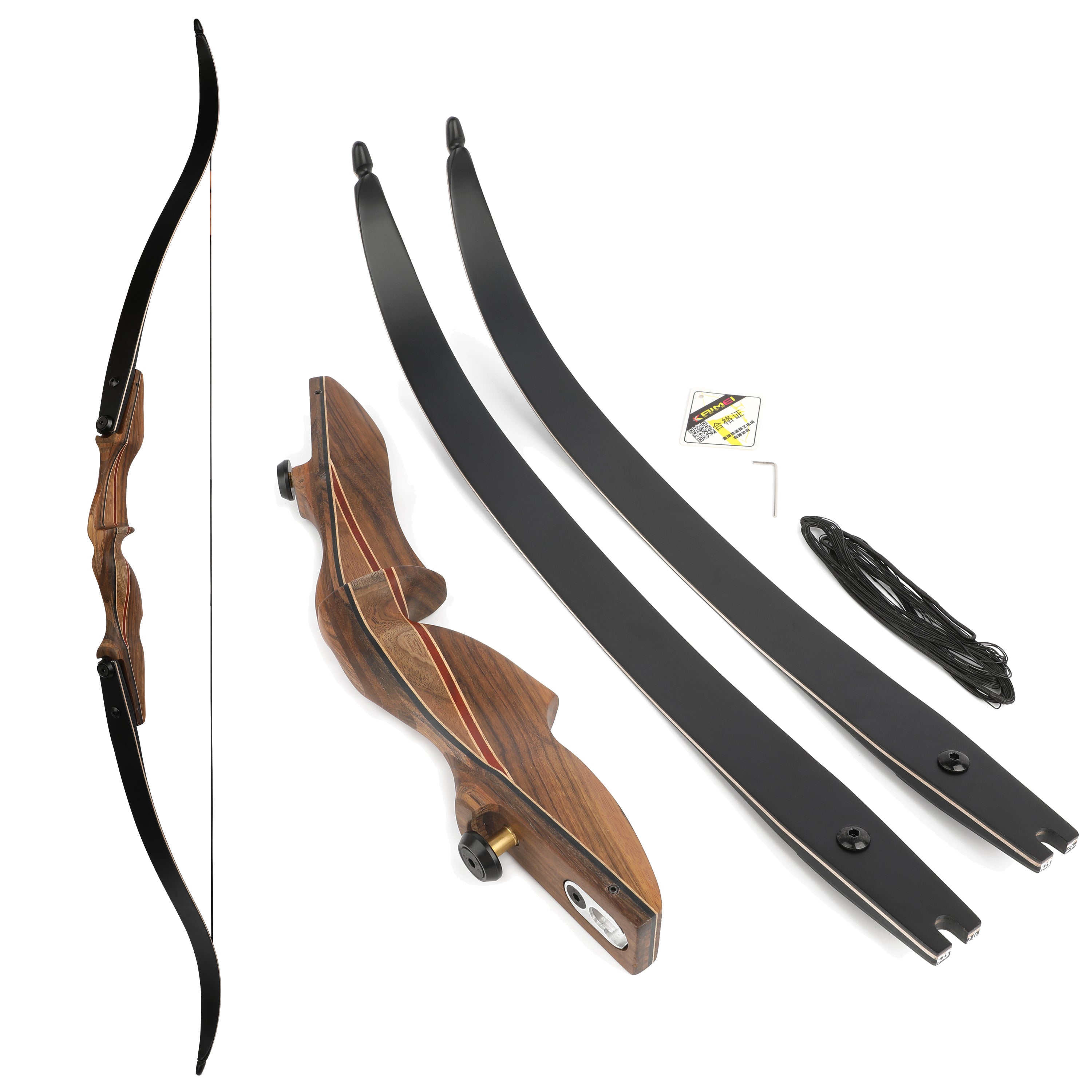 KAIMEI 710 Archery Takedown Recurve Bow Traditional Target 30-60lbs-AMEYXGS Archery