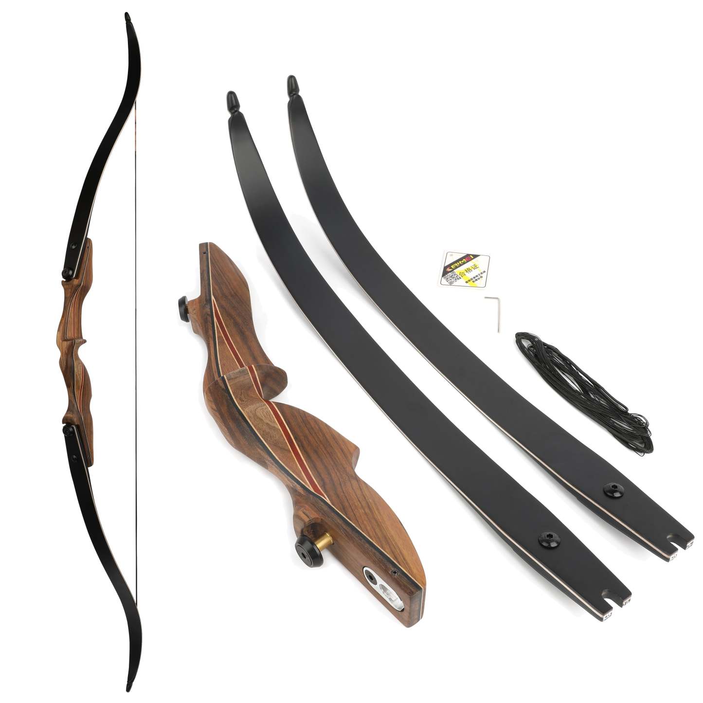 KAIMEI 710 Archery Takedown Recurve Bow Traditional Target 30-60lbs-AMEYXGS Archery