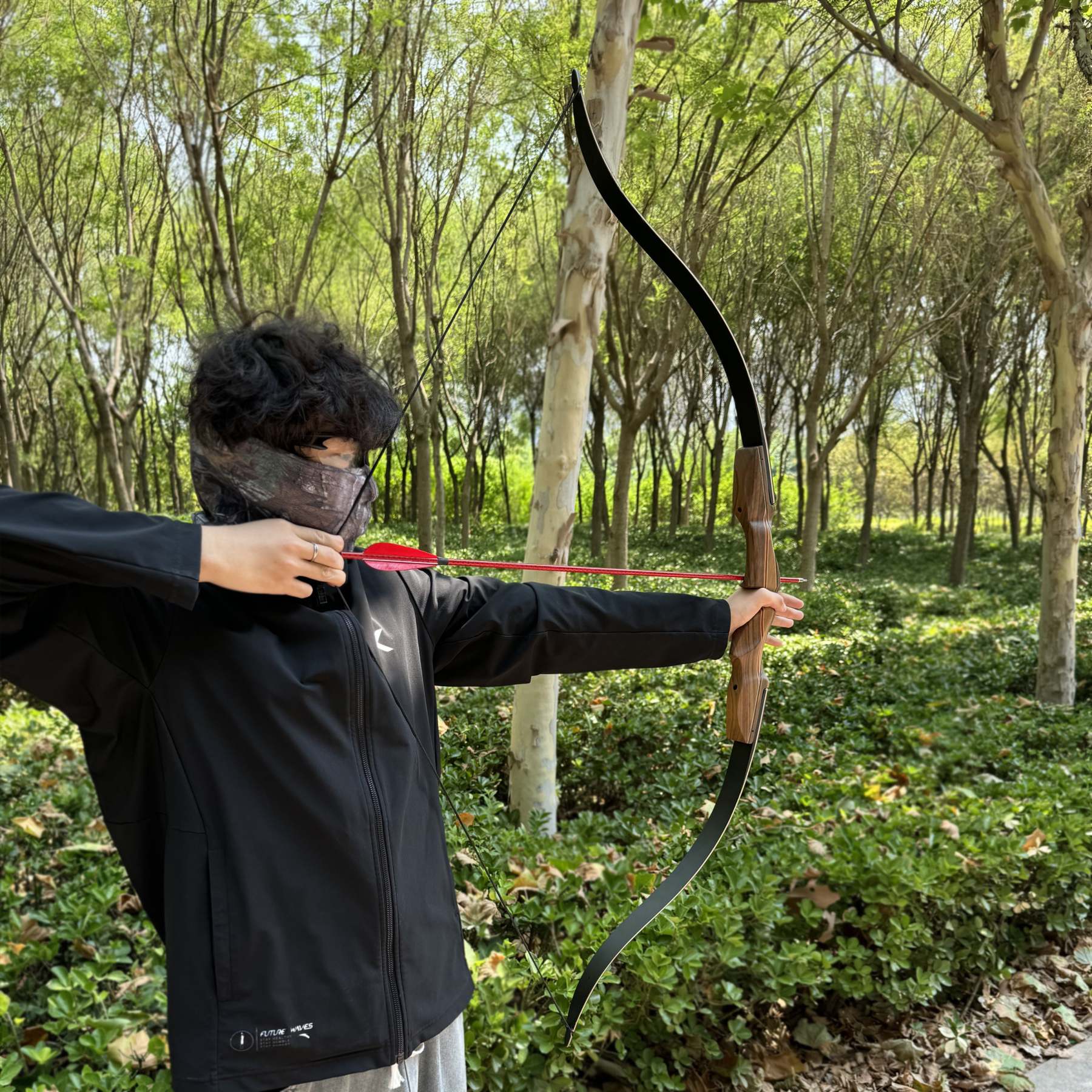 KAIMEI 710 Archery Takedown Recurve Bow Traditional Target 30-60lbs-AMEYXGS Archery