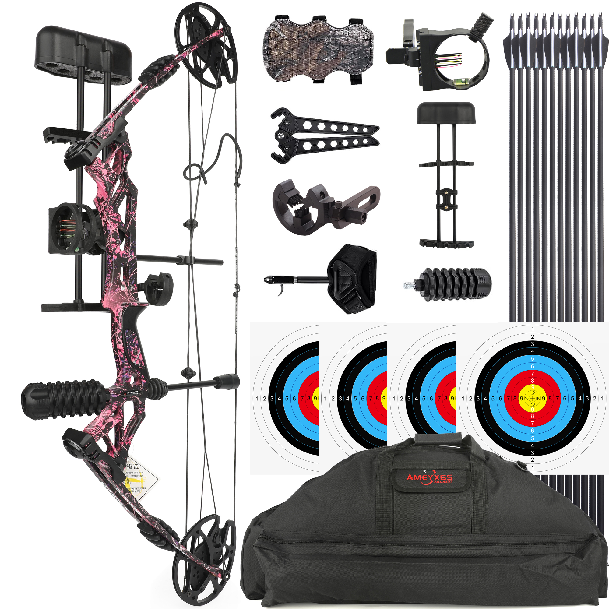 Kaimei Han Target & Bowfishing Bow Kit 30-60 LBS 