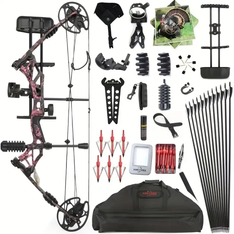 Red camouflage Kaimei Han Target Archery Bow Hunting Outdoor Kit 30-60 LBS