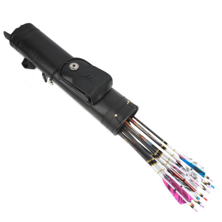 Leather Archery Back Quiver Arrow Holder for Hunting