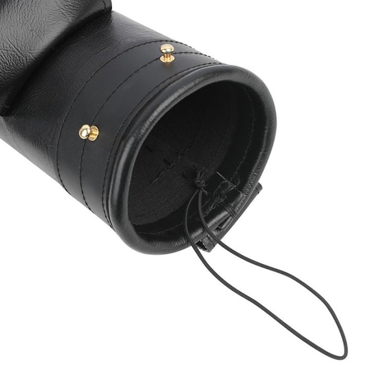 Leather Archery Back Quiver Arrow Holder for Hunting