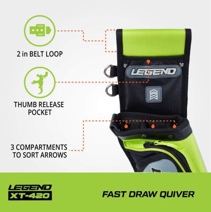 🎯LEGEND XT420 Archery Field Hip Quiver Arrow Competitive Training-AMEYXGS Archery