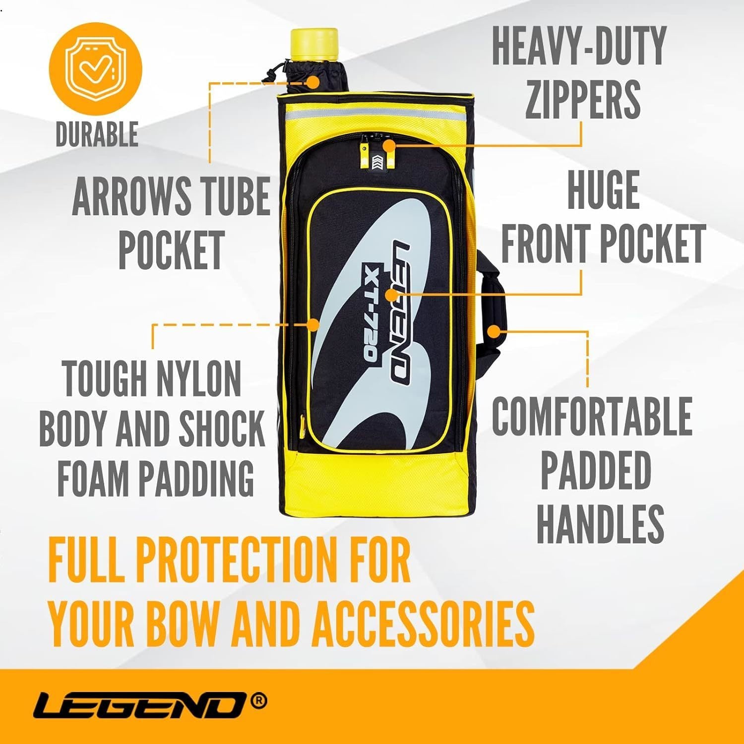 Legend XT720 Takedown Recurve Bow Bag for Archery Target Backpack