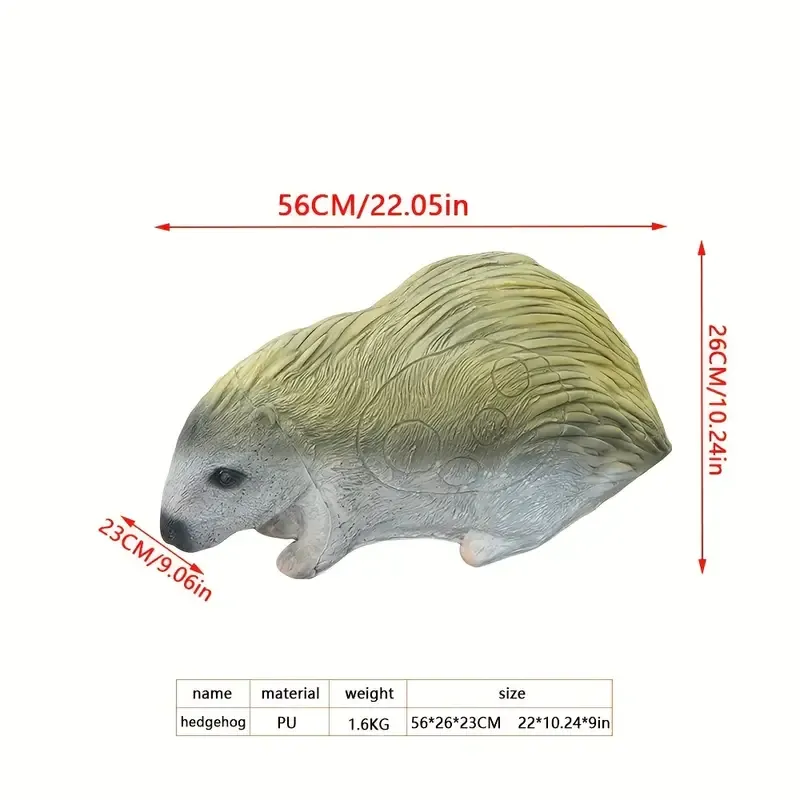 3D Realistic Hedgehog Target for Archery, Hunting & Target