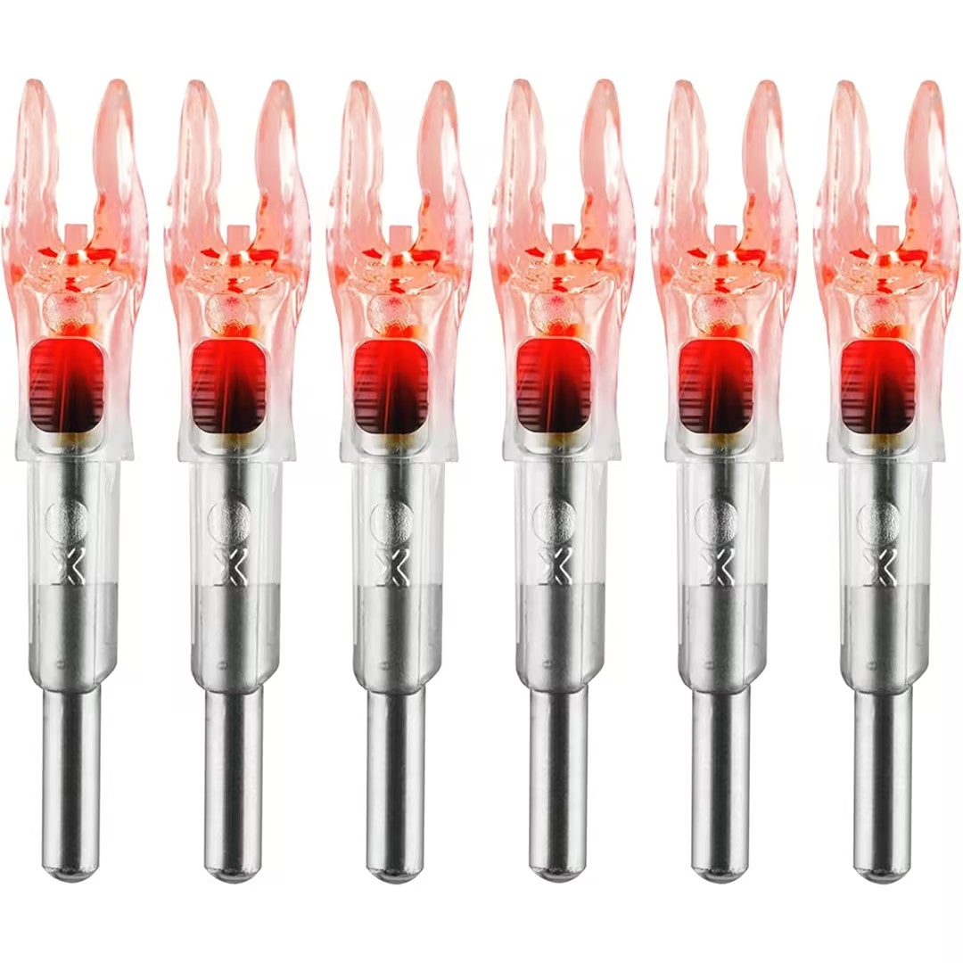 LED Arrow Nocks Lighted Nock X/5.2mm 6PCS Archery Accessories