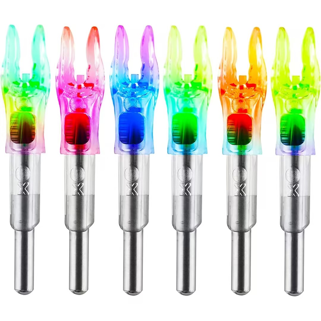 LED Arrow Nocks Lighted Nock X/5.2mm 6PCS Archery Accessories
