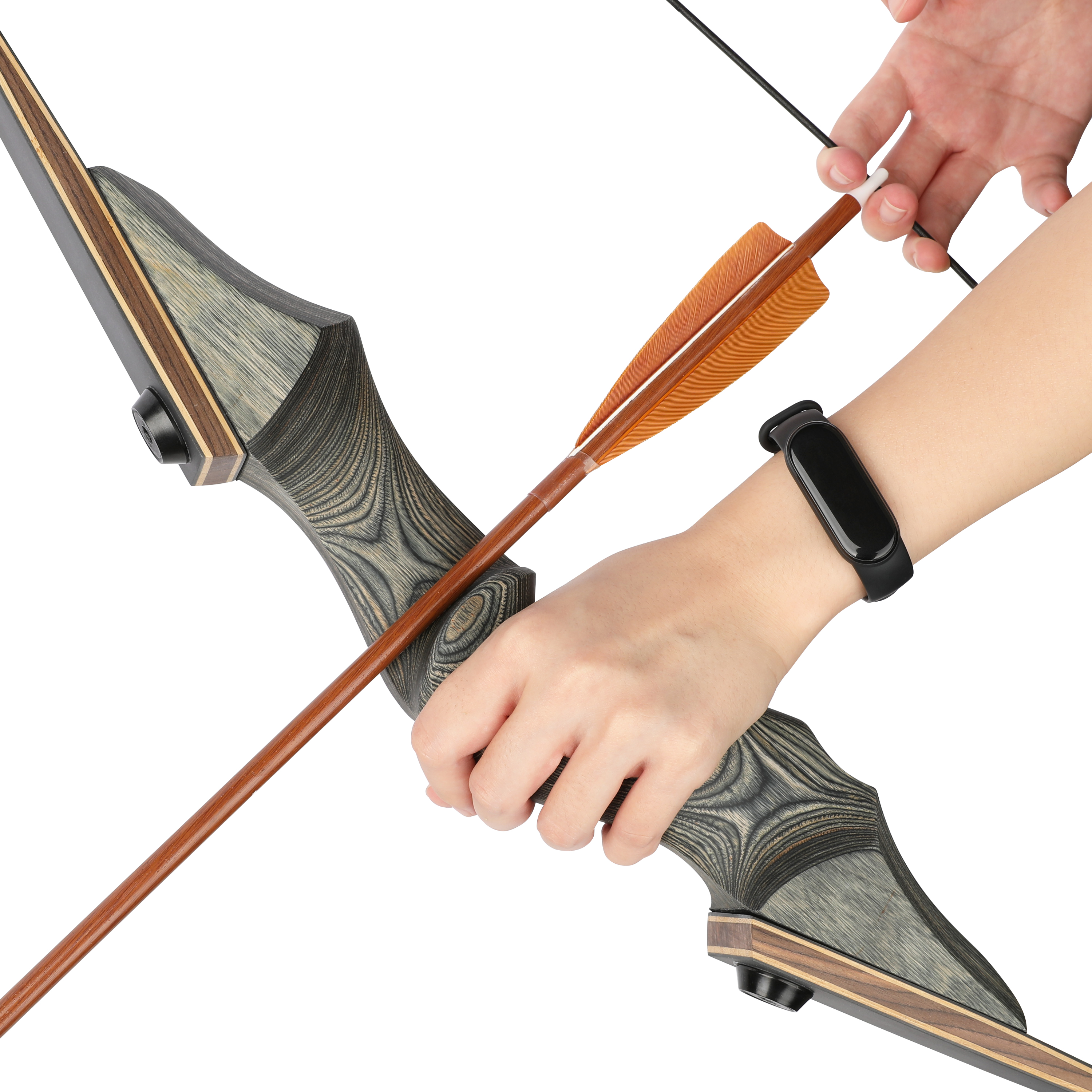 Archery Takedown Longbow 20lbs-60lbs Traditional Hunting RH&LH