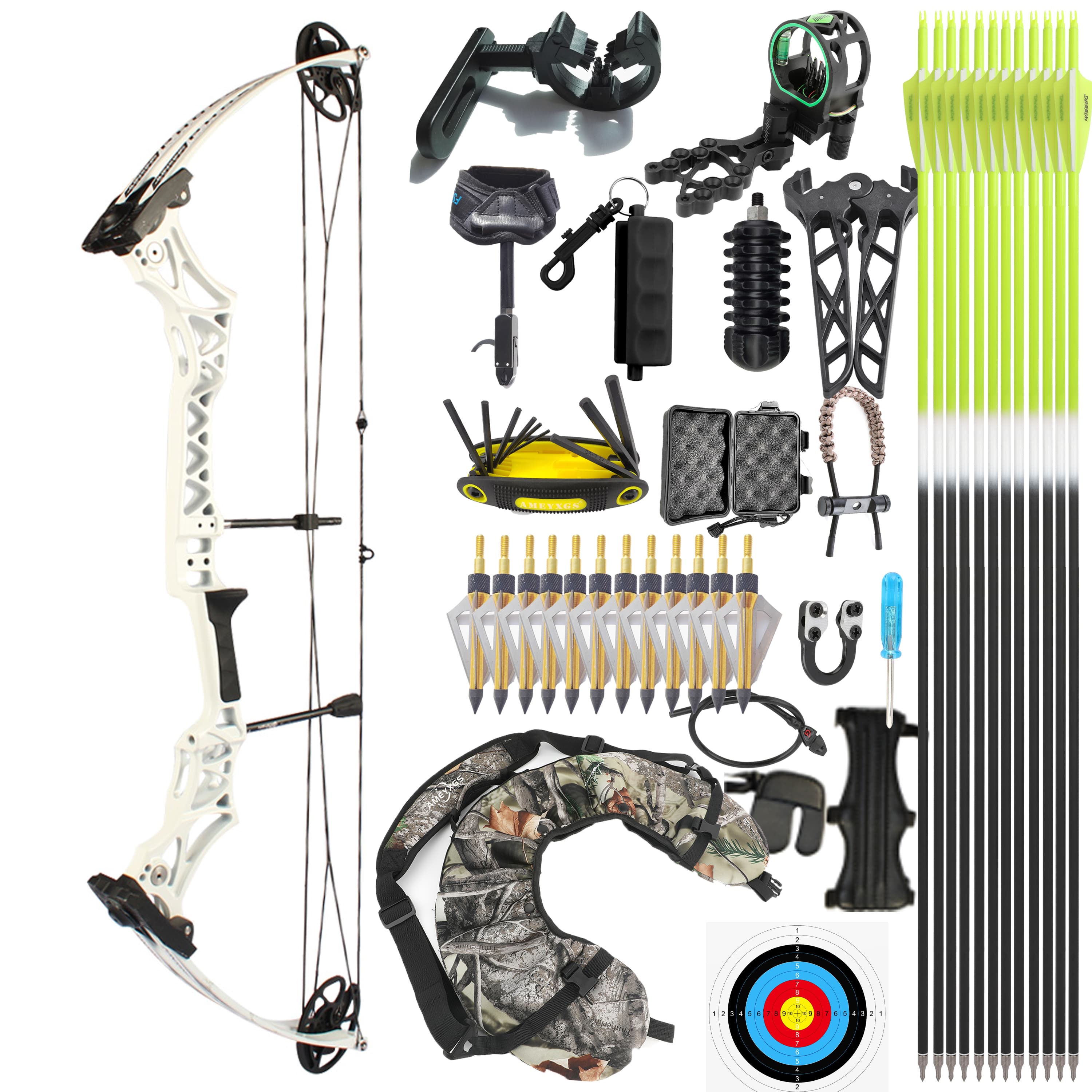 JUNXING M108 Compound Bow and Arrow Full Set