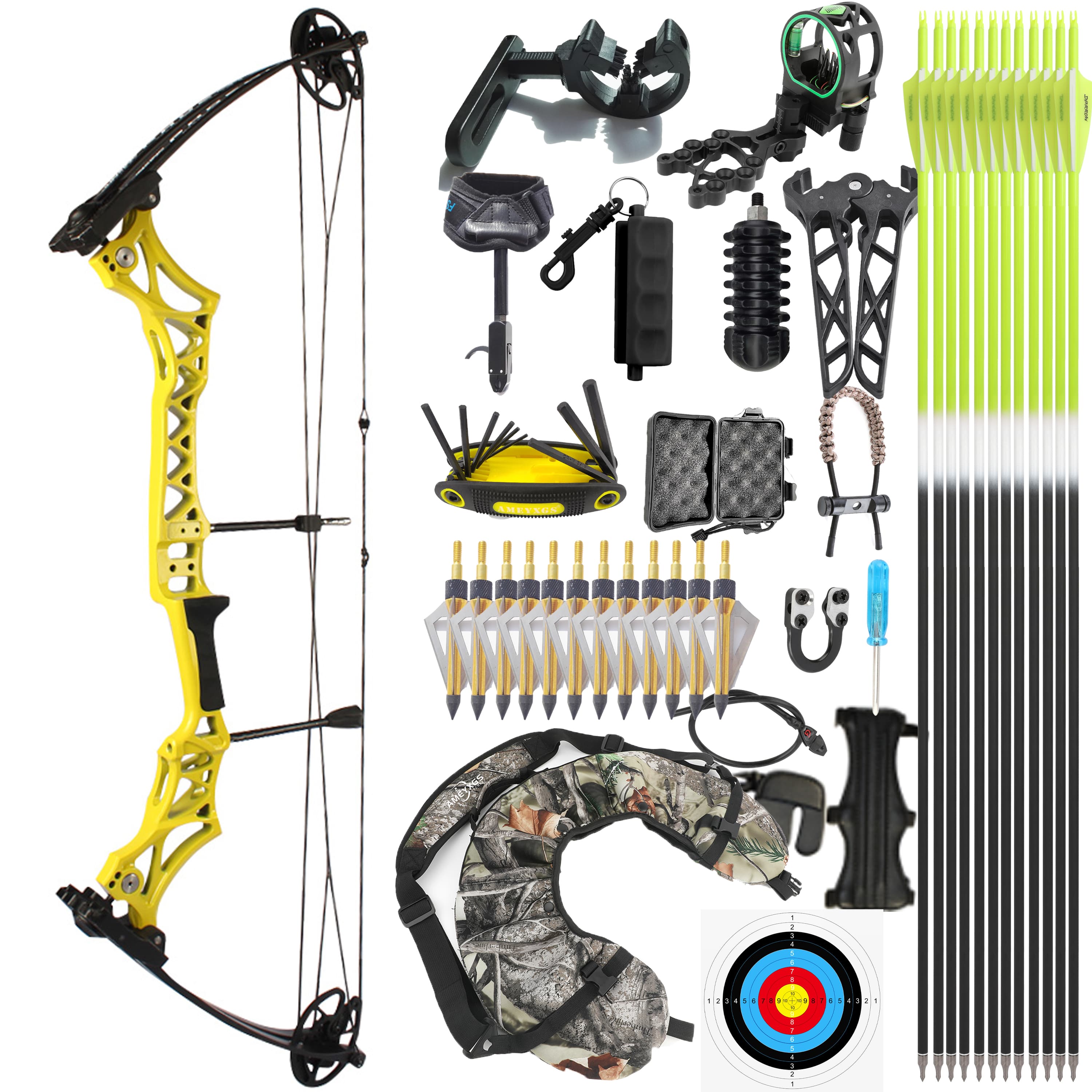 JUNXING M108 Compound Bow and Arrow Full Set