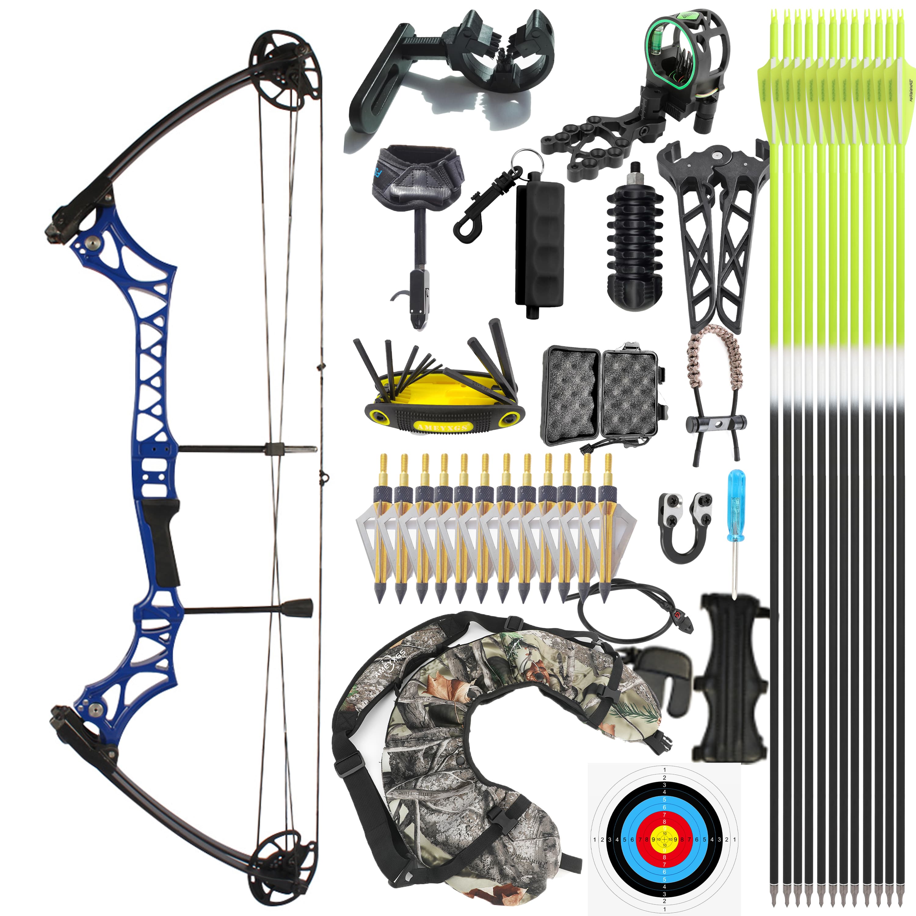 JUNXING M108 Compound Bow and Arrow Full Set
