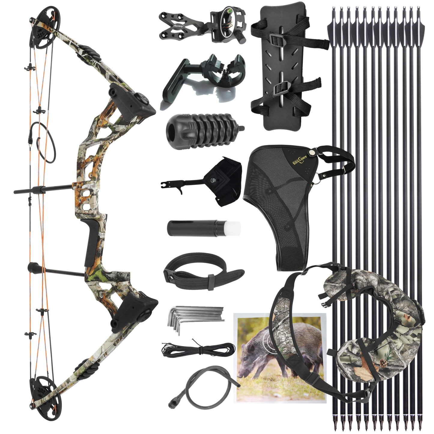 JUNXING M121A Compound Bow Training & Hunting Bow 0-70 lbs