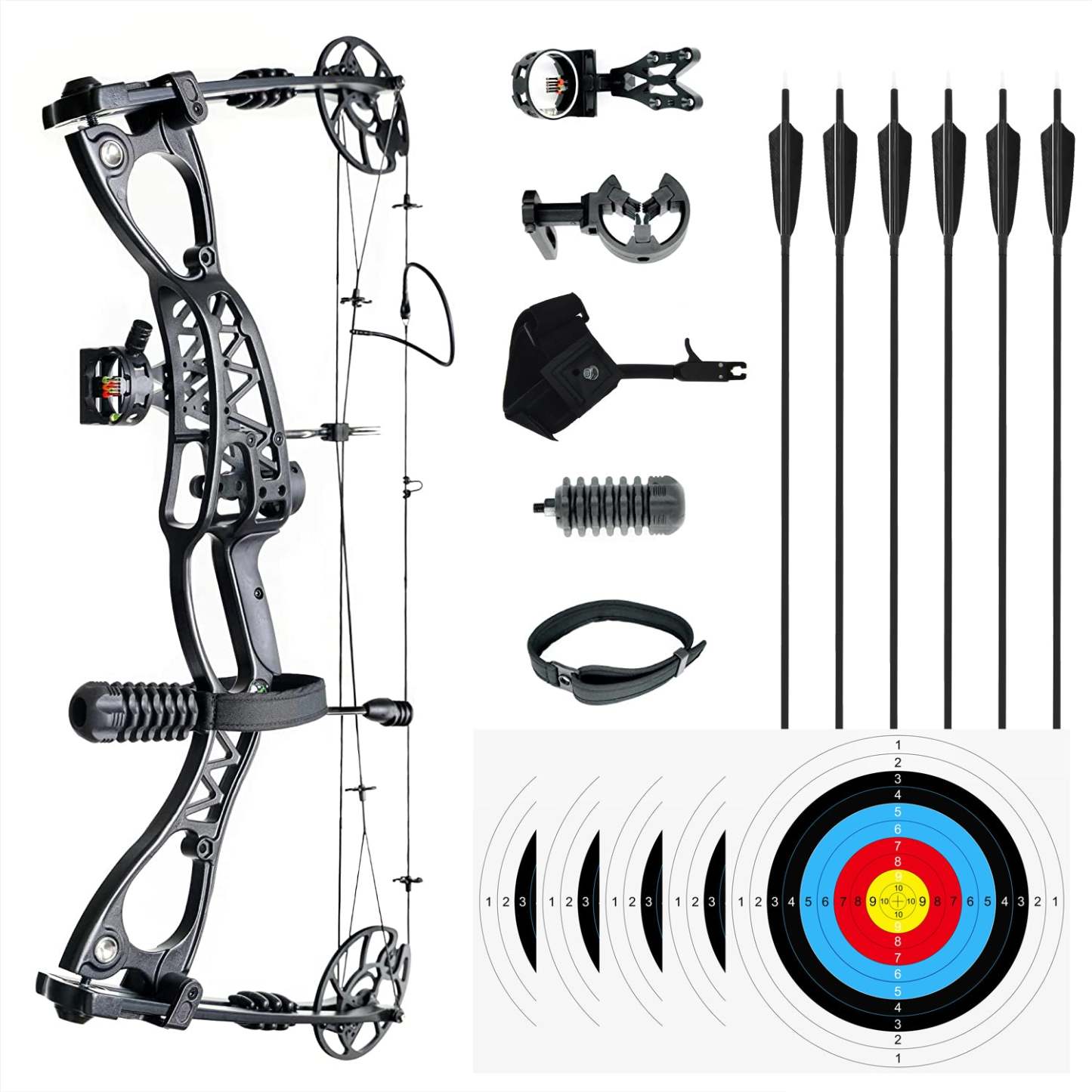 🎯JUNXING M122 CAESAR Compound Bow for Adults Hunting-AMEYXGS Archery