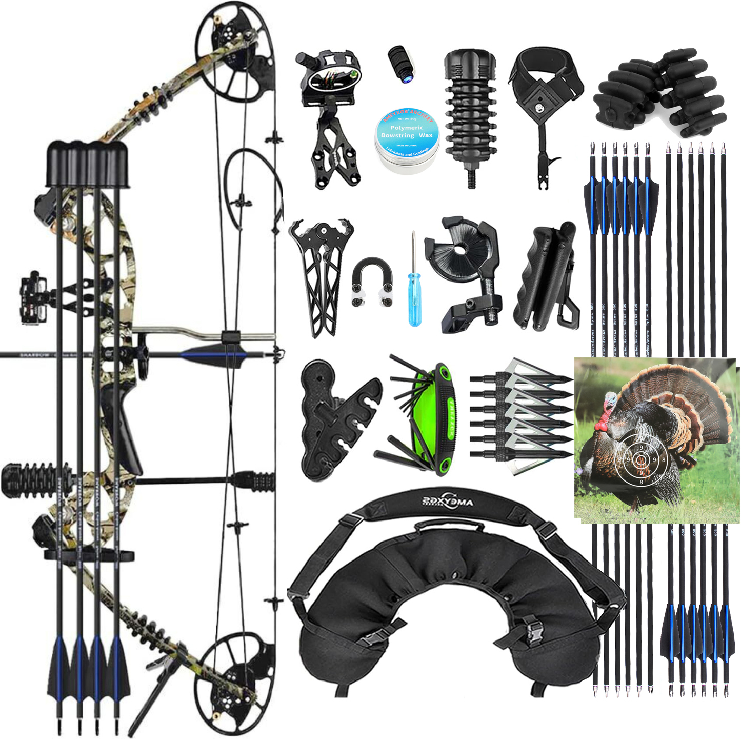M125 Compound Bow and Arrows Archery