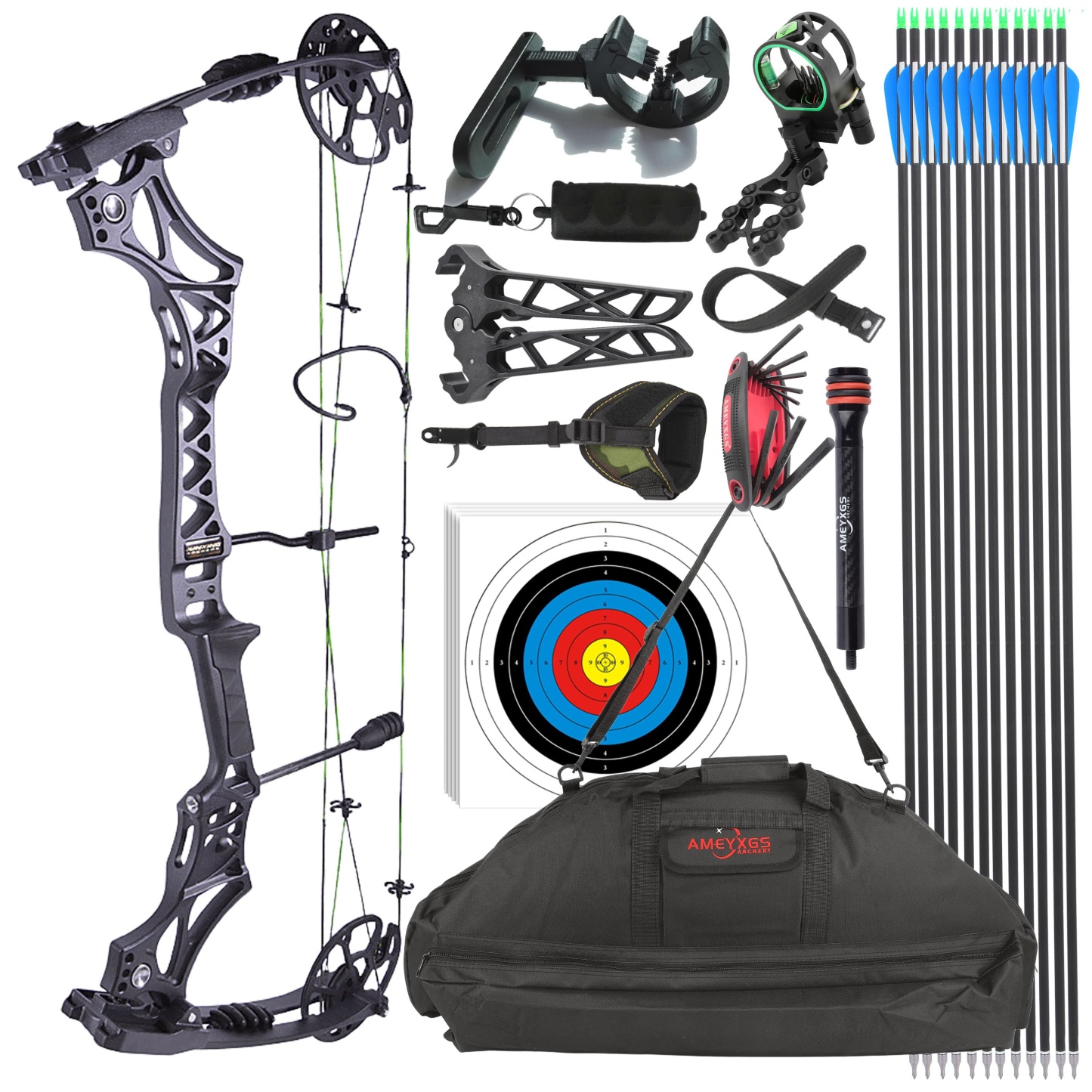 JUNXING M129 Hunting Compound Bow Full Kit 320FPS