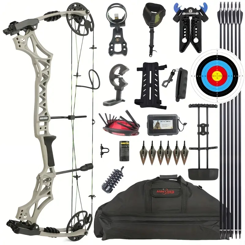AMEYXGS M129 Compound Bow Kit – Powerful 320FPS Hunting Bow Set for Adults & Professionals