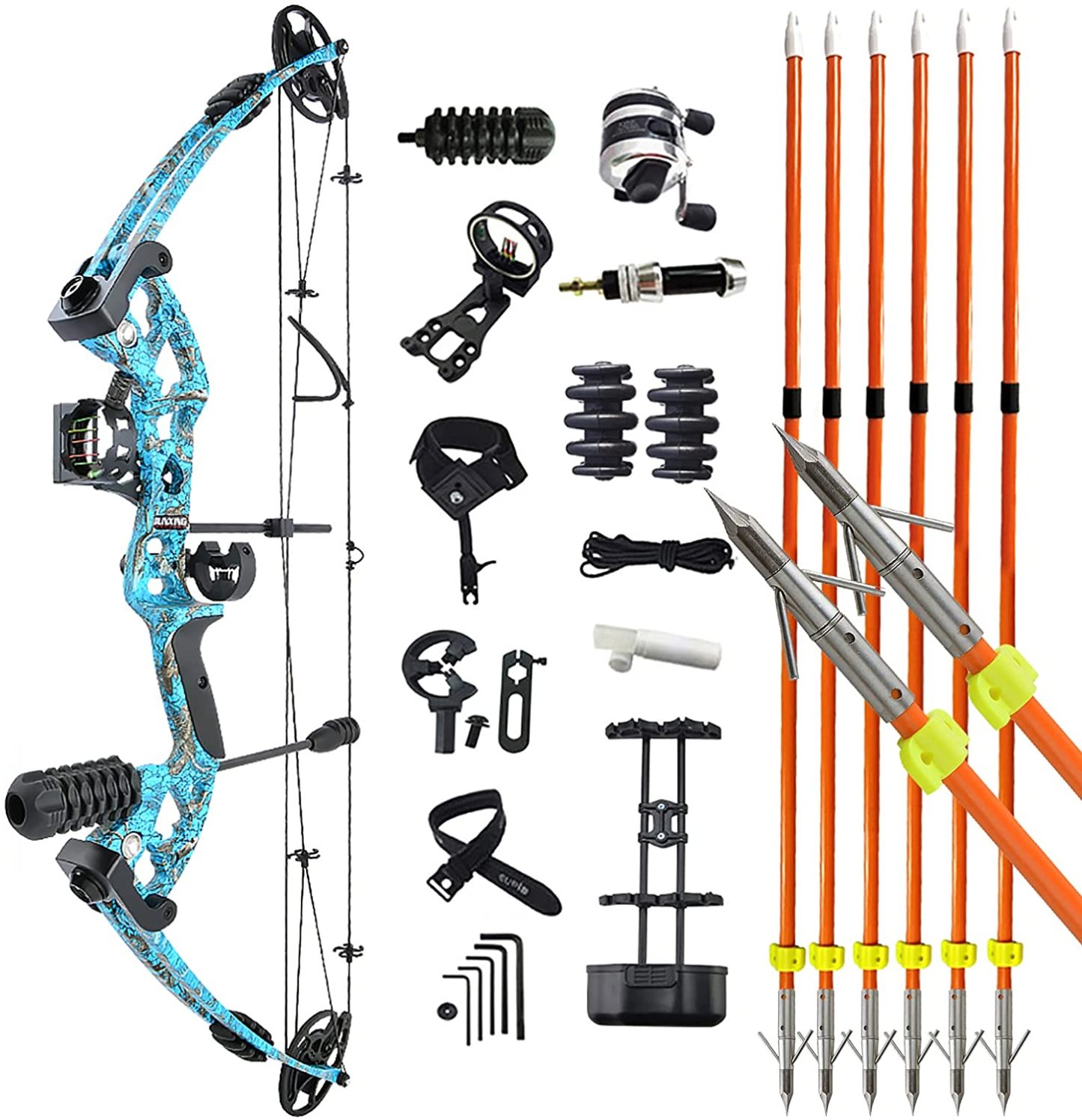 🎯JUNXING M131 Compound Bow Archery Shooting Fishing