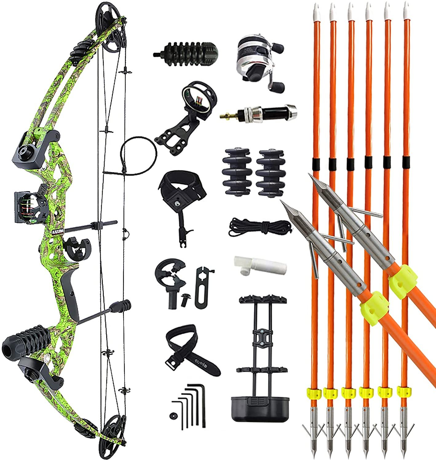 🎯JUNXING M131 Compound Bow Archery Shooting Fishing