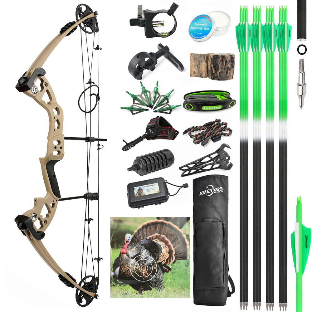 Hunting Compound Bow Arrows Kit， RH&LH 