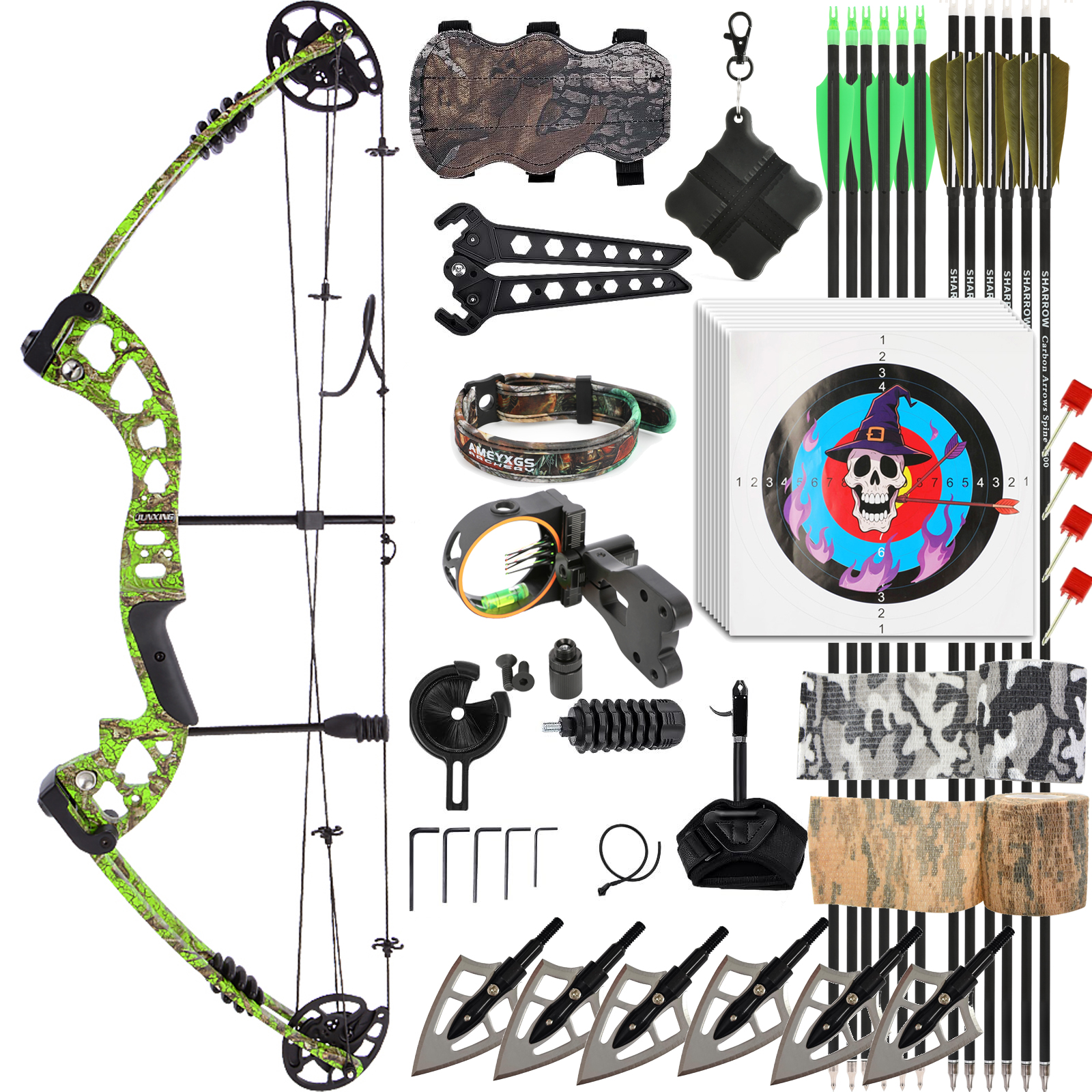 M131 Compound Bow Kit 20-70lbs Adjustable Hunting Archery