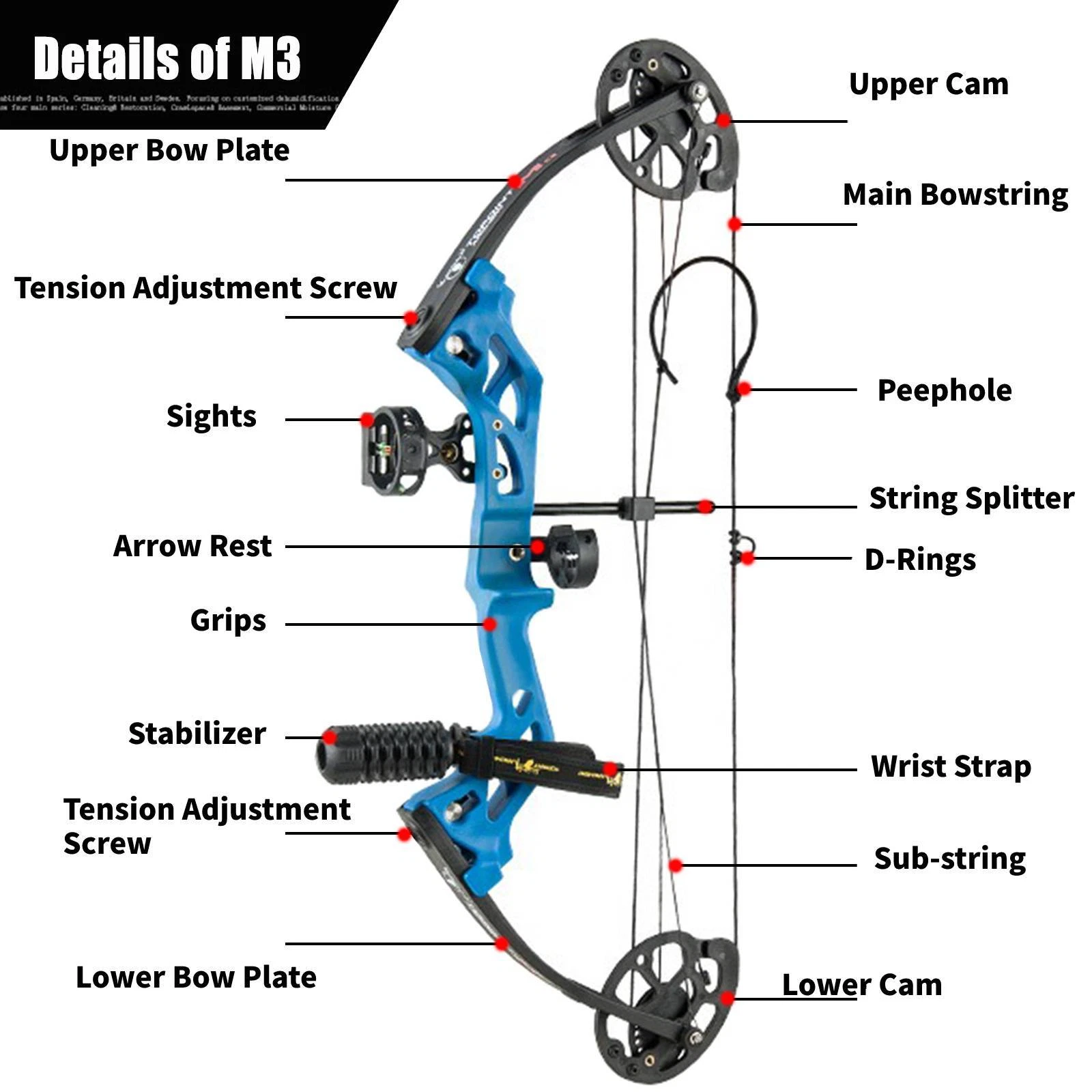 M3 Children Compound Bow Competition Arrows Kit