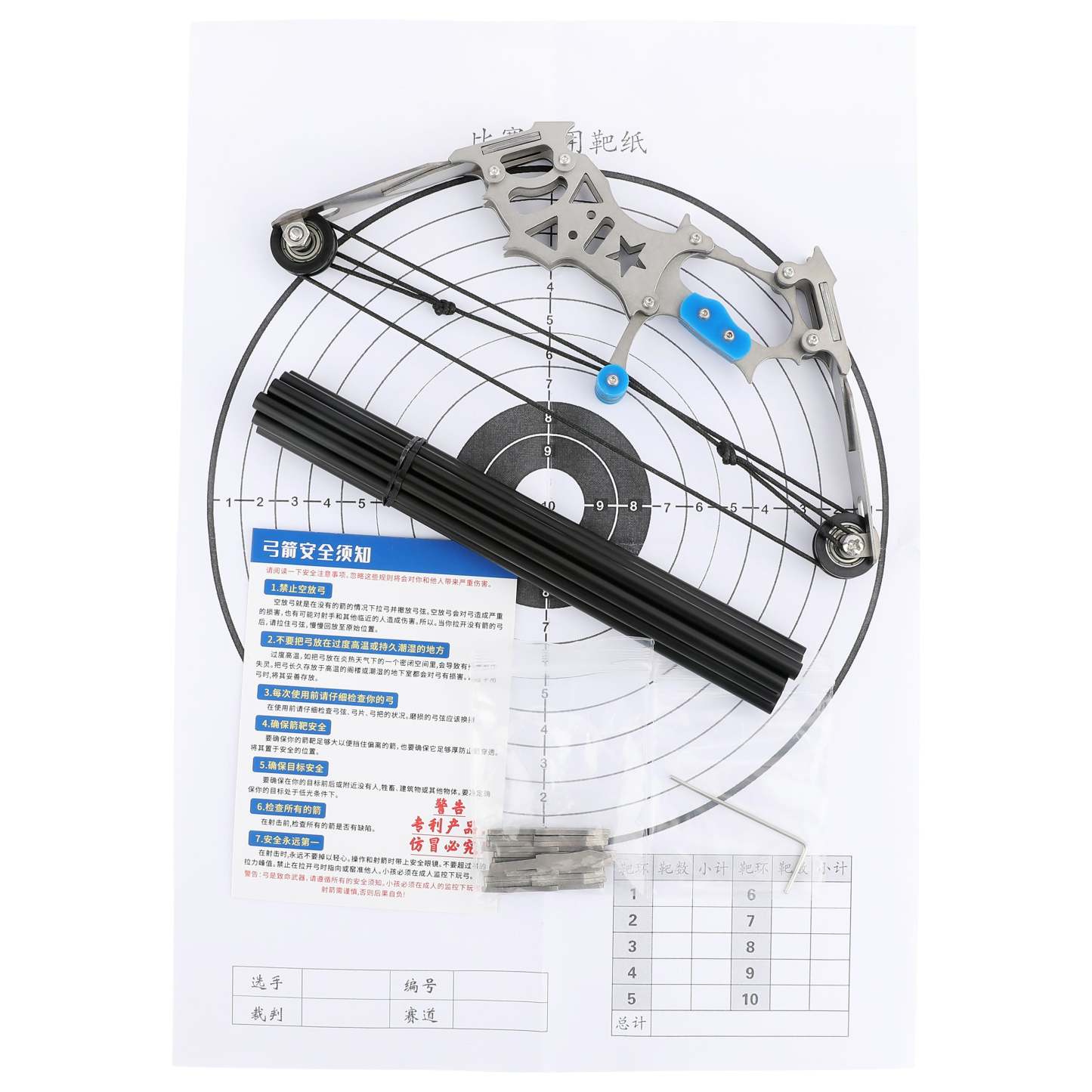 🎯Mini Compound Bow Arrow Set Gift Target Toy Archery Practice Outdoor Recreational Activities-AMEYXGS Archery