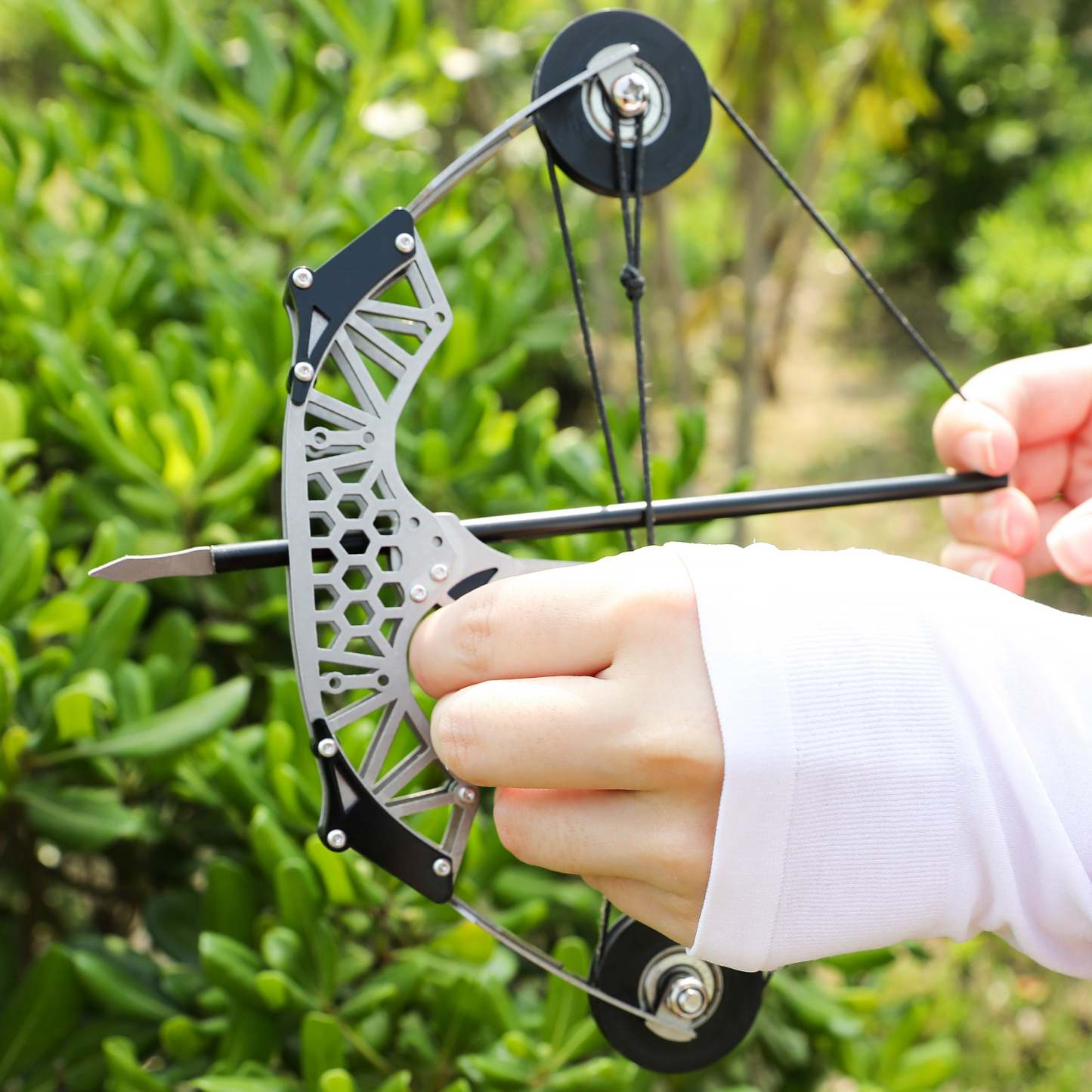 🎯Mini Compound Bow Arrows Archery Target 12lbs Toy Gift-AMEYXGS Archery