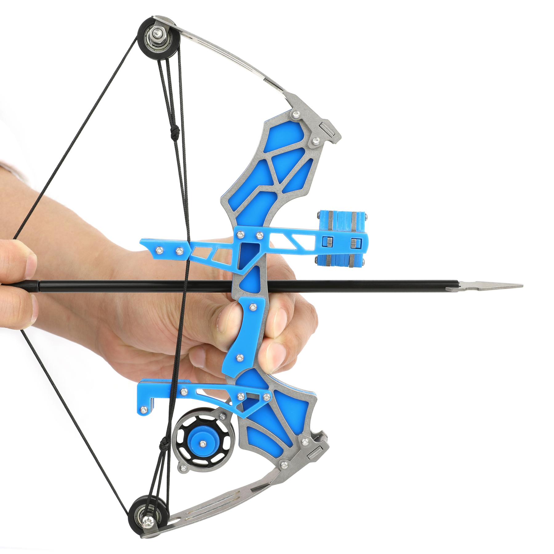 Mini Compound Bow with Suction Cup Arrowheads and Blade Broadhead