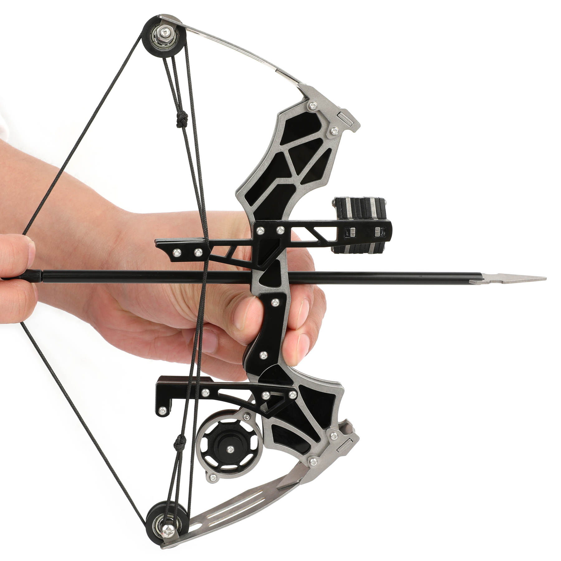Mini Compound Bow with Suction Cup Arrowheads and Blade Broadhead